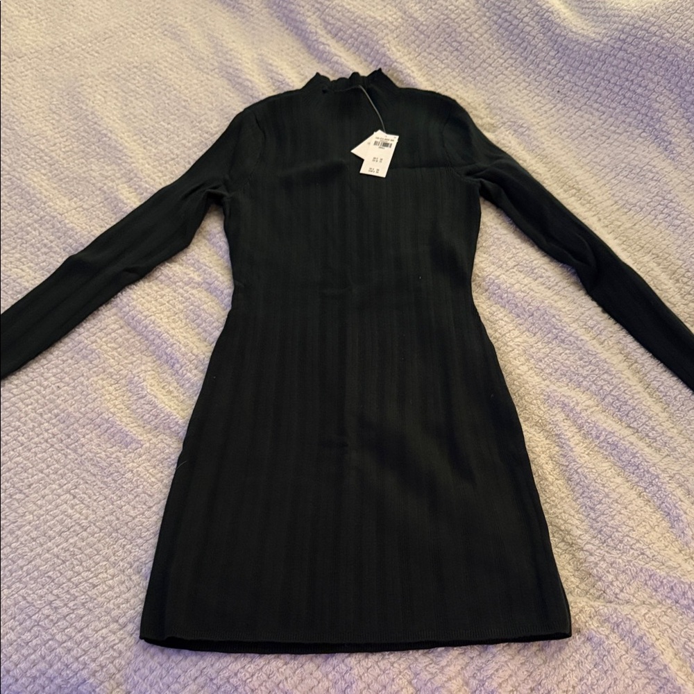 Abercrombie & Fitch Dark Green Long Sleeve Dress